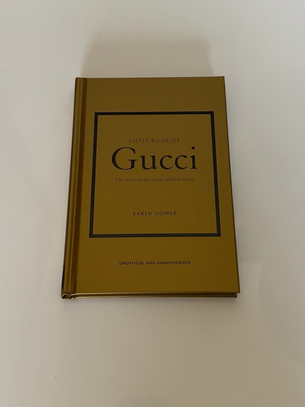 Gucci Mustard Gold Hardcover Book